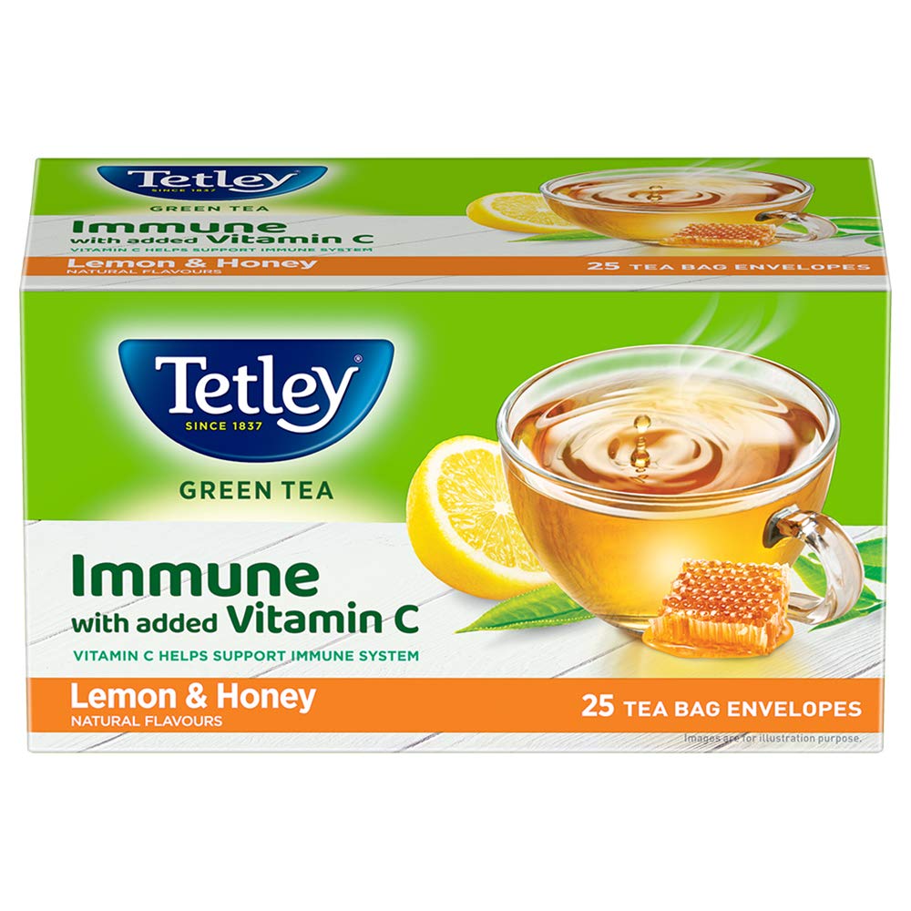 Tetley Lemon & Honey Green Tea 25N